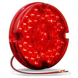 7" Round Surface-Mount Red 47-LED Tail Light - DOT FMVSS-108 Approved; SAE AI6P2S2(3)T Rated