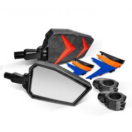 Clamp-Mount Side Rear View Mirror Kit for ATV/UTV