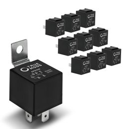 10pc 12V DC 40/30A SPDT 5-Pin Relays